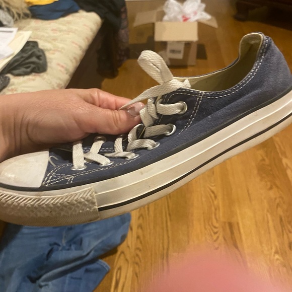 converse navy sneakers size 8 - Picture 6 of 6